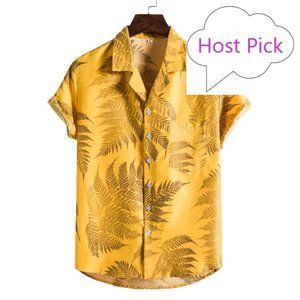 Hawaiian Shirt for Men with pocket Orange / Yellow